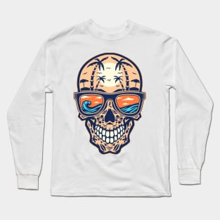 Skull beach Long Sleeve T-Shirt